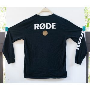 RODE Microphones Black Shirt Long Sleeve Crew Neck Pull‎ On Men's Size XL